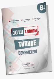 8.Sınıf Pisagor 1.Dönem 10lu Türkçe Denemeleri