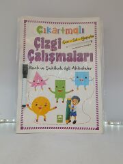 Çıkartmalı Çizgi Çalışmaları Renk ve Şekillerler