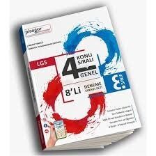 8.Sınıf LGS 4 Genel Konu Sıralı 8 li Deneme Seti Pisagor Denemeleri Zeka Küpü Yayınları