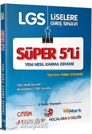 LGS Süper 5 li Yeni Nesil Karma Deneme Tamamı Video Çözümlü