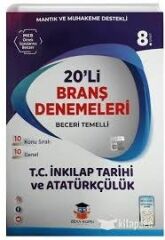 Zeka Küpü 8. Sınıf T.C İnkılap Tarihi ve Atatürkçülük 20 li Branş Denemeleri