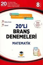 8. Sınıf Matematik 20 li Branş Denemeleri Zeka Küpü