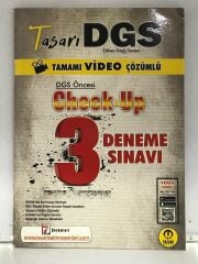 DGS Öncesi Check Up Video Çözümlü 3 Deneme Tasarı Eğitim Yayınları